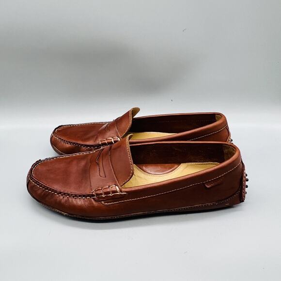 Cole Haan Shoes Mens 10.5 Brown Leather Driving Penny Loafers Comfort Casual main image 5